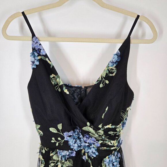 Dress the Population Paulette Floral Midi Dress Women's Size XS Extra Small NEW - Picture 3 of 12